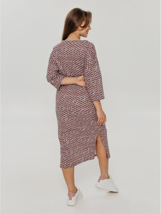 Фрида платье женское (кофе буквы) - Lovetex фото 2