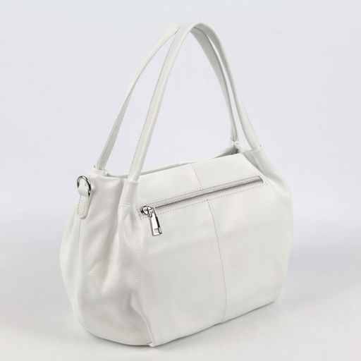 Женская кожаная сумка 6518 Вайт - Cidirro фото 3