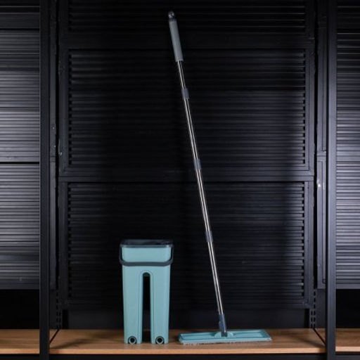 Ведро с вертикальным отжимом и шваброй Моп / S2-1 /уп 24/ голубой - Галеонтрейд фото 3