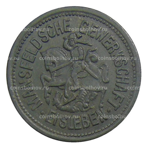 Монета 10 пфеннигов 1917 года Германия Нотгельд Айслебен