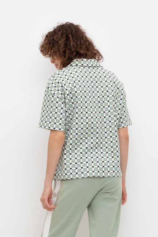 VERY NEAT _ ЕВТ 3210/шалфей,мозаика фуфайка жен  фото 4