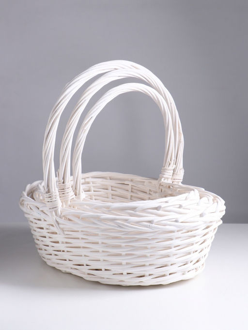 Набор корзин плетёных 3 шт., 44×33×14×40/38×28×12.5×35/32×23×11×30 см