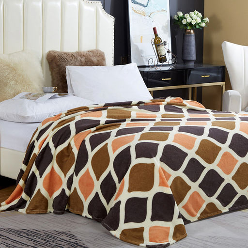 Плед/покрывало 240х200см "Каргопольский", велсофт "California" набивной, полиэстер 100%, плотность 160г/м2, упаковка: 20х33см пояс бумажный, "Домашняя мода" (Россия)