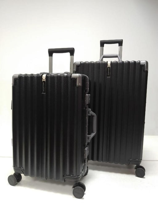 Набор из 2-х чемоданов, композит, алюминий, MIRONPAN 32415 Черный  фото 3