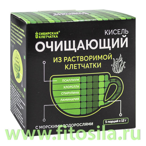 Кисель "Очищающий" 5 пак х 12 гр Сибирская клетчатка