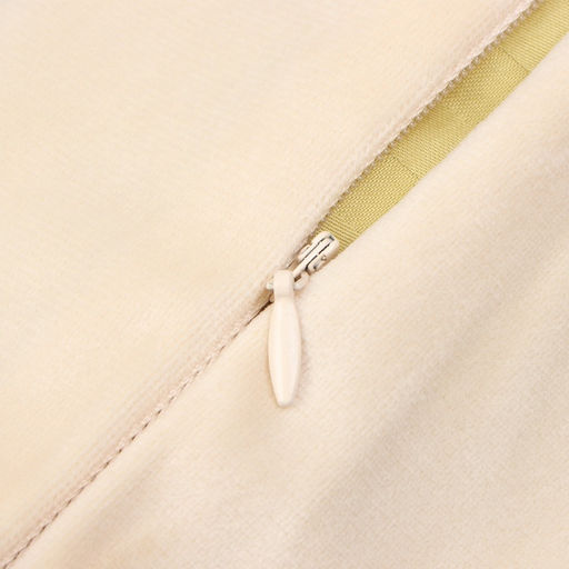 Набор декоративных наволочек Этель с кисточками, цвет молочный, 45х45 см - 2 шт, полиэстер, велюр  фото 9