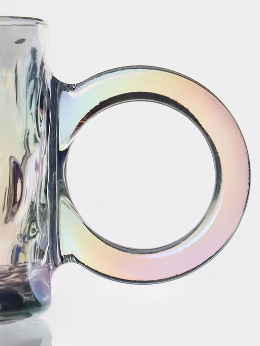 Кружка Доляна Крис, 300 мл, 13.58.6 см, стекло, перламутр фото 3