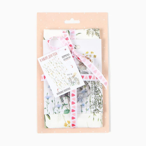 Набор Весеннее время: полотенце 40?73 см, саржа 190 г/м?, формочки для печенья