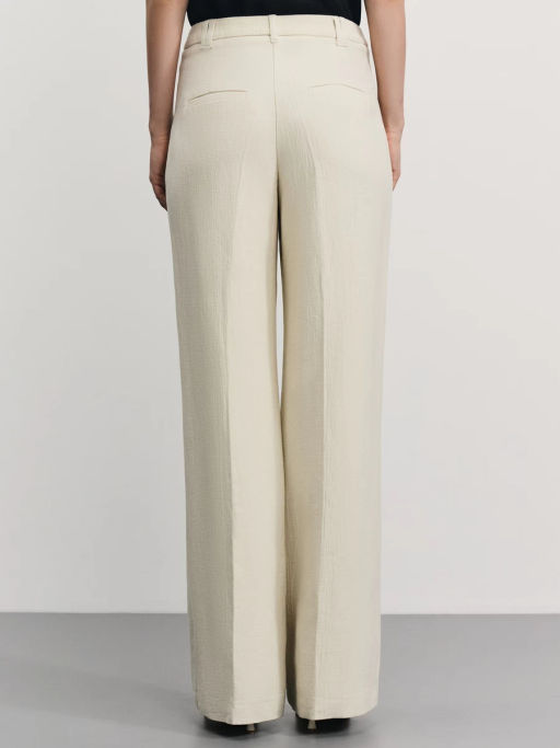 Брюки прямого кроя из хлопка и вискозы / Zarina  фото 4