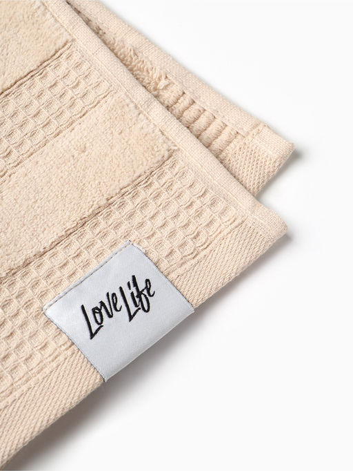 Полотенце вафельное LoveLife «Макан» 50×80 см, хлопок 100%, бежевое