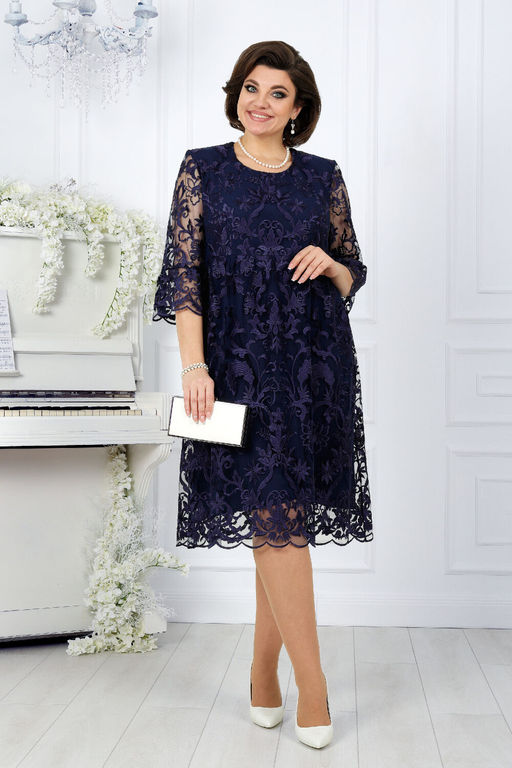 Платье Ninele 7431-Р темно-синий - Mira fashion фото 552