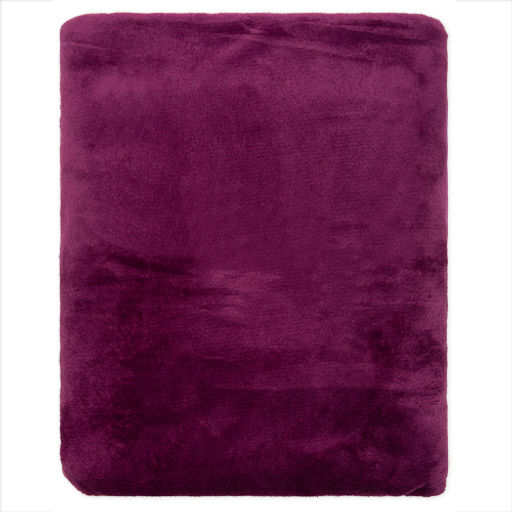 Плед Амели облегчённый 150х200, велсофт, 100% полиэстер, Сиреневый 150х200 - Традиция фото 4