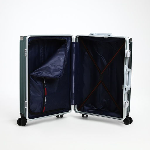 Чемодан средний 24, отдел на молнии, 2 кодовых замка, 4 колеса, крючок, цвет зелёный - Simaland фото 8