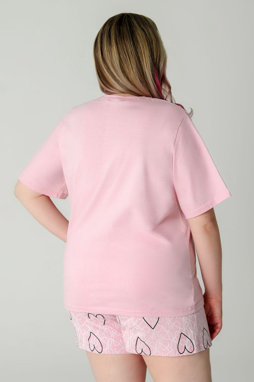 Арт. 9162 Пижама с шортами 50-58 (5 шт) Цвет:розовый - Калинка фото 4