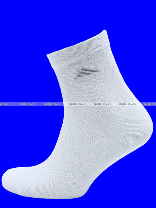Цена за 10 пар. ЮстаТекс носки мужские укороченные спортивные 1с19 сетка белые