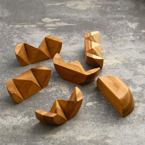 Головоломка из дерева «Шарик», 6 частей, 6×6×6 см