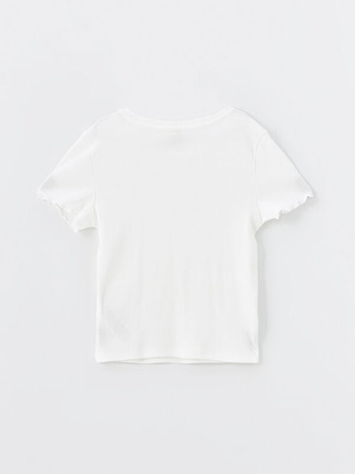 Bisiklet Yaka K?z ?ocuk Ti??rt - Waikiki фото 2