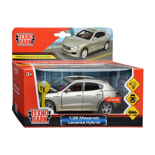 Машина металл Maserati Levante Hybrid 15,2 см, (свет-звук, откр.двери) инерц., в коробке
