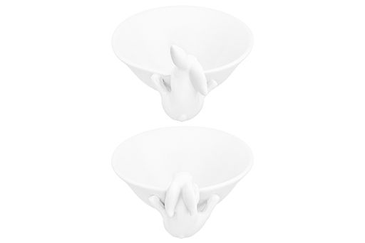 Набор 2 салатника Elan Gallery Кролики фарфор 175 мл 16×13×6,3 см  фото 14