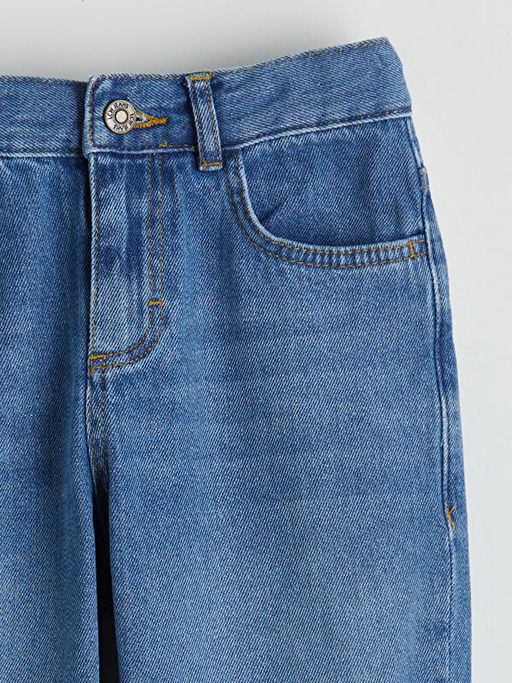 Baggy Fit Erkek ?ocuk Jean Pantolon