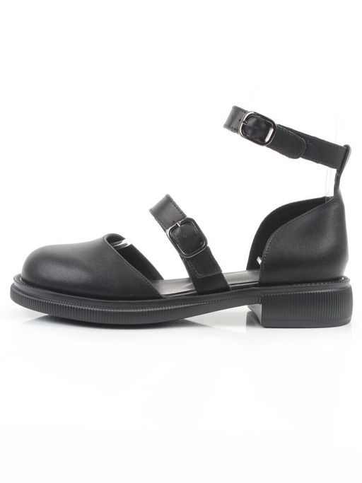 06-YD31-3E BLACK Туфли женские (натуральная кожа)