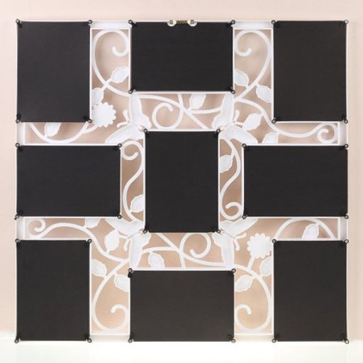 Фоторамка коллаж 53х53 см бабочка / KS808W /уп 24/9 фото белая - Галеонтрейд фото 4