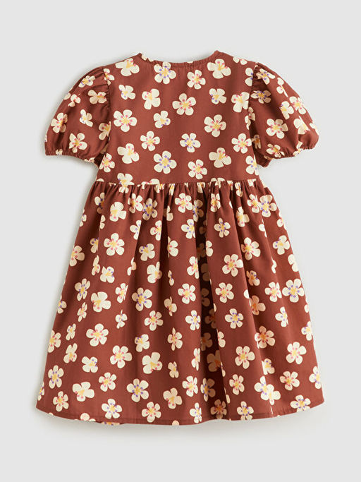 ?i?ekli F?rf?rl? K?z ?ocuk Elbise