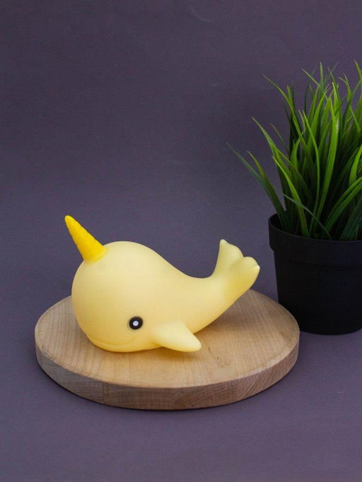 Ночник iLikeGift "Whalecorn", yellow (12*14 см)