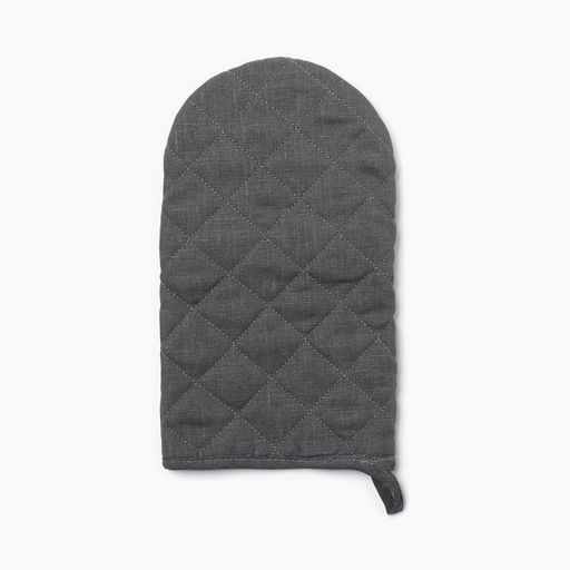 Варежка-прихватка Этель ECO light grey, 15х28 см, 100% лён, 245 г/м2  фото 3