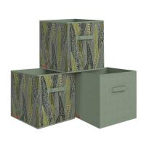 VAL GR-BOX-KSK Короба стеллажные, без крышки, 31*31*31 см, набор 3 шт., GREEN, шт