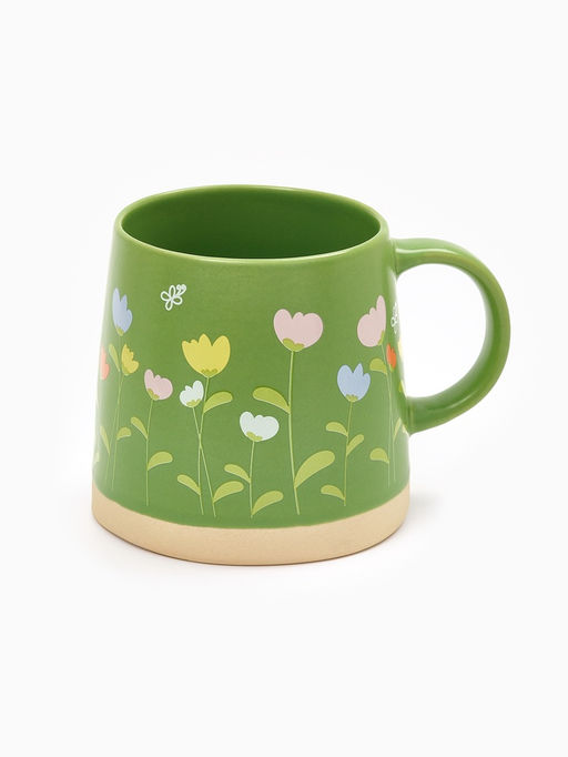 Кружка керамическая Полевые цветы, 360 мл, ручная работа