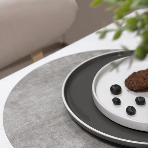 VAL OR11-PM-38S2 Плейсмат, ПВХ, D38 см, набор 2 шт., бетон, ORIGINAL, шт