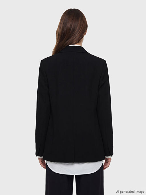 Kruvaze Yaka Kad?n Blazer Ceket