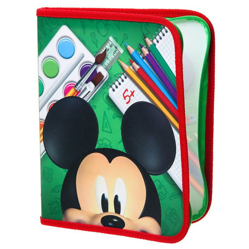 Папка пластиковая для тетрадей А5, на молнии, Микки Маус - Disney фото 4