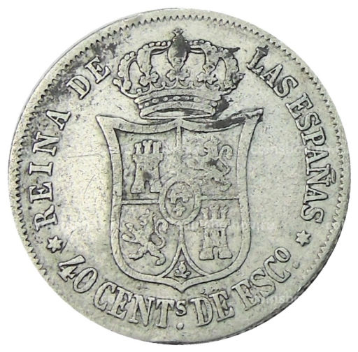 40 сентимо 1866 года Испания