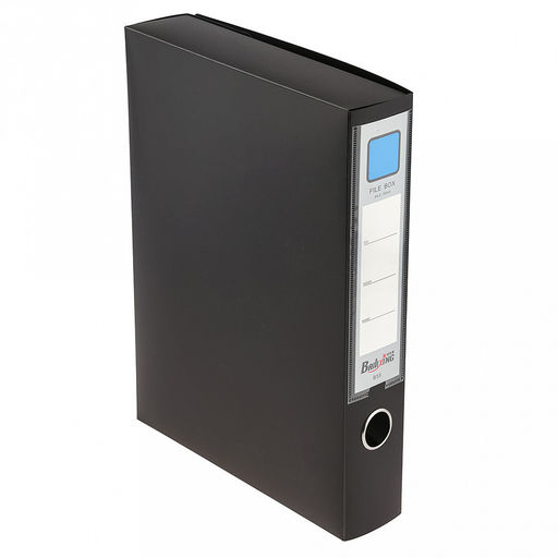 Папка-органайзер (короб) "Архивная" А4 23,4х31х5,5см, пластик, на липучке, цвет черный (Китай)