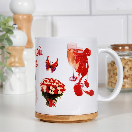 Кружка сублимация Любимой жене бокалы, c нанесением - Дарим красиво фото 6