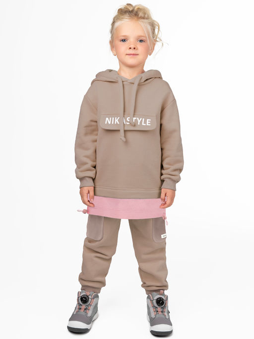 Костюм 7т20225 черный/серый меланж - Nikastyle фото 3