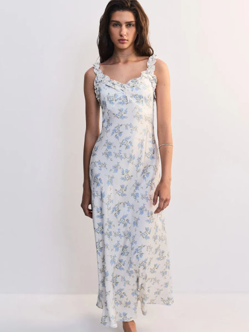 Платье миди из вискозы с цветочным принтом ZR2605022912-245 / Zarina
