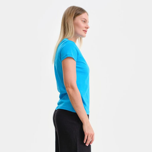 Цена за 2 шт. Футболка женская, цвет светло-синий/МИКС, размер 52