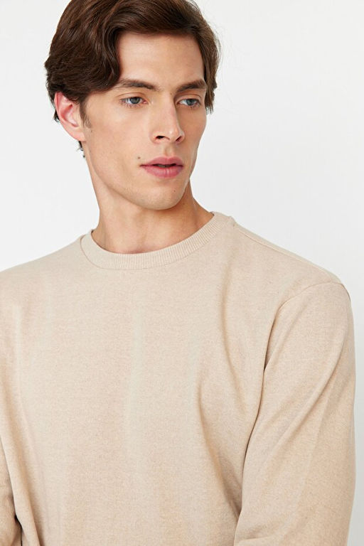 Bej Regular/Normal Kesim __i Polar/S_cak Tutan Sweatshirt TMNAW21SW1208 - Trendyolmilla фото 2
