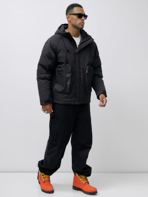 Куртка зимняя до - 20 бежевого цвета черного цвета - Mtforce фото 4