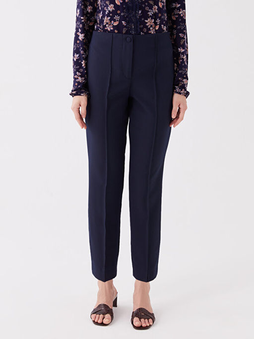 Kad?n Dar Fit D?z Pantolon