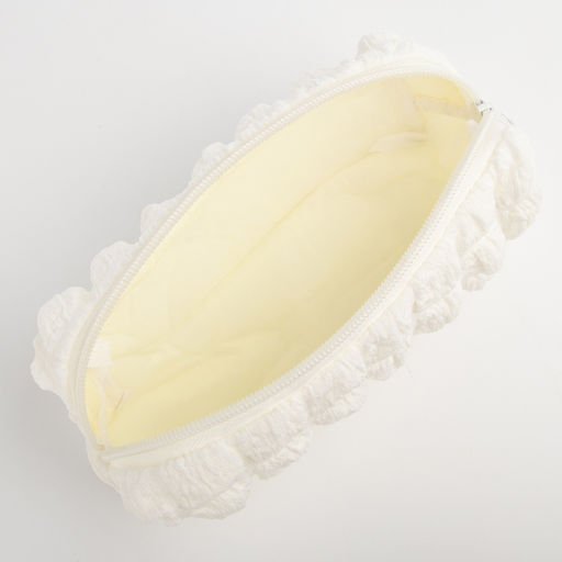 Косметичка на молнии женская, с подкладом, молочная - Simaland фото 4