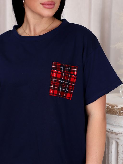 3122 ПИЖАМА (БРЮКИ) (Красная клетка) - А-дина фото 4