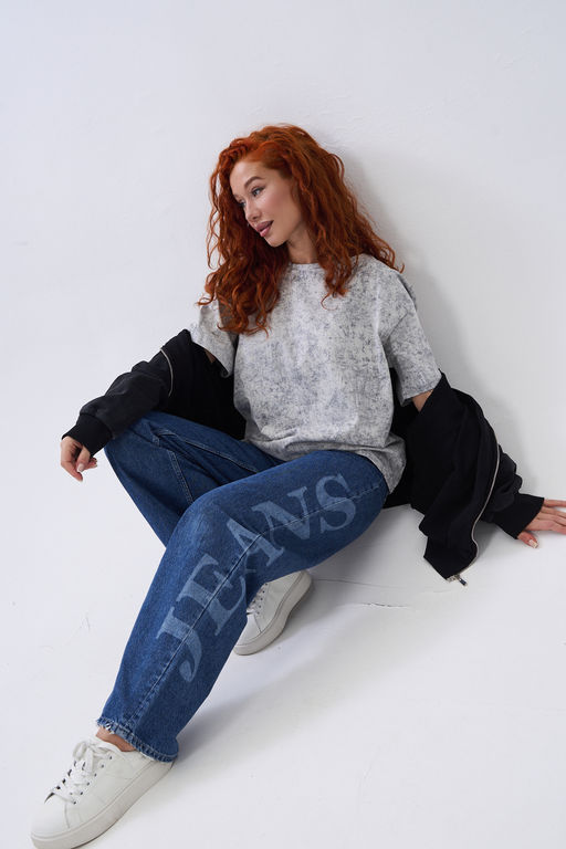 14502 футболка женская оверсайз