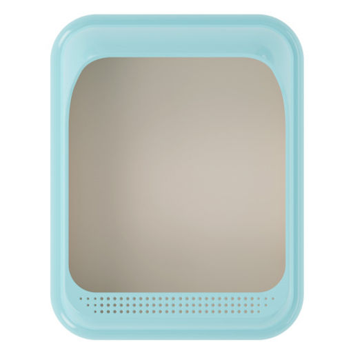 Лоток "Мур-мяу" (с бортом)(голубой) М7847