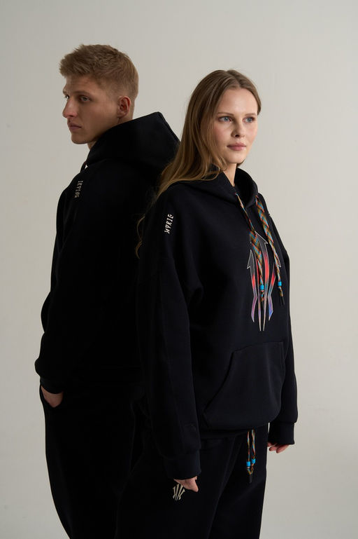 Худи Черный KAI Sweat Hoodie - Anta фото 3