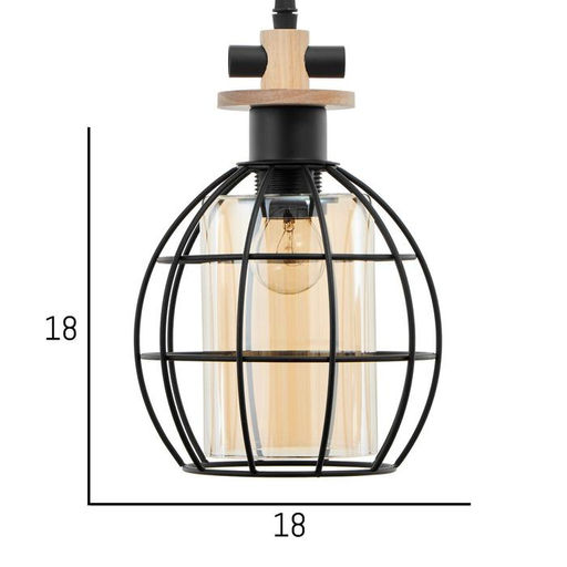 Светильник BayerLux 88307/1 E27 40 Вт черный 17×17×29-129 см