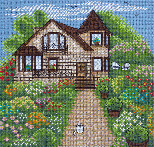 Klart набор для вышивания 8-235 Коттедж 20 х 19.5 см